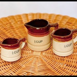 Vintage Glass Measuring Cup Set